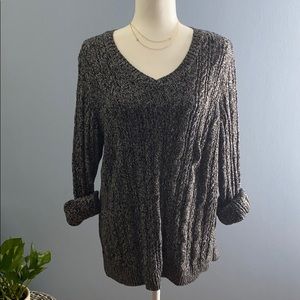 Croft & Barrow 100% Cotton V-Neck Sweater